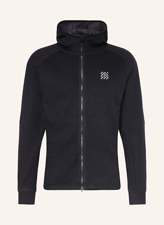 MANORS Trainingsjacke ECYCELED TECH SCHWARZ
