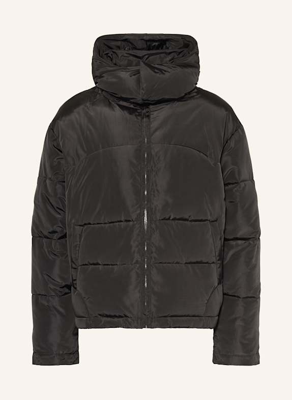 RETERNITY Steppjacke mit abnehmbarer Kapuze SCHWARZ