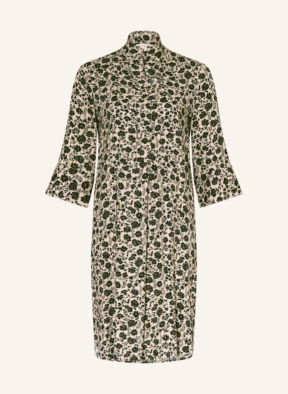 dea kudibal Kleid CAMILLES mit 3/4-Arm BEIGE/ DUNKELGRÜN