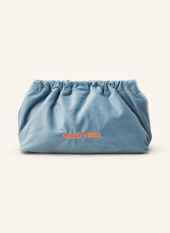 sorbet island Clutch GOOD VIBES HELLBLAU