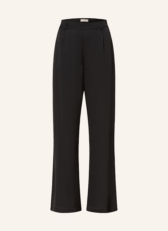 IVI collection Marlenehose aus Seide SCHWARZ