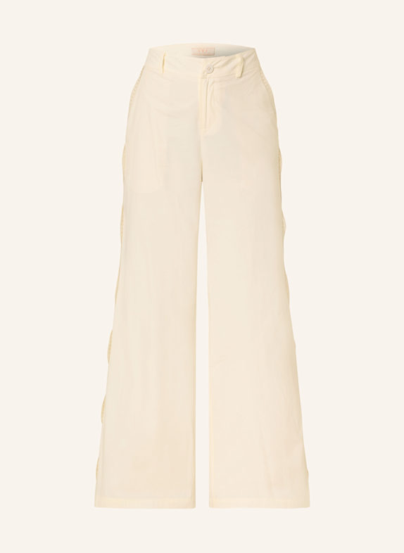IVI collection Broderie anglaise trousers ECRU