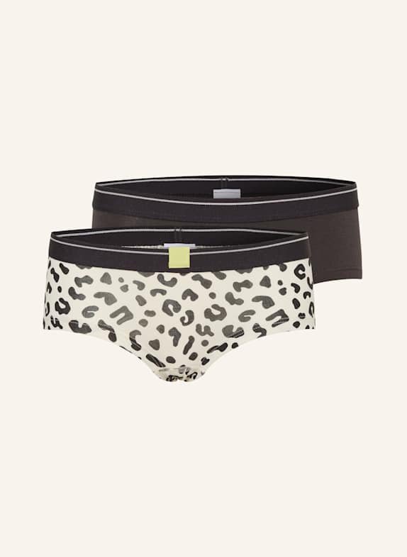 Sanetta 2er-Pack Slips DUNKELGRAU/ ECRU/ SCHWARZ