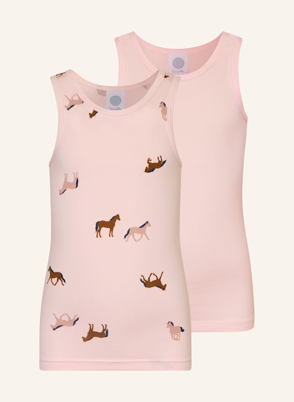 Sanetta 2er-Pack Tops ROSA/ ROSÉ/ BRAUN