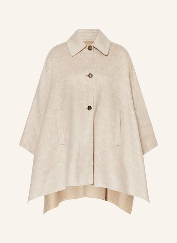 Max Mara Cape JAGO mit Seide CREME