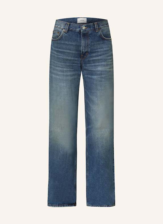 HAIKURE Straight Jeans KOREA L0721 MID  BLUE