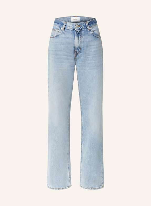 HAIKURE Straight Jeans KOREA L0877 BLUE AQUA