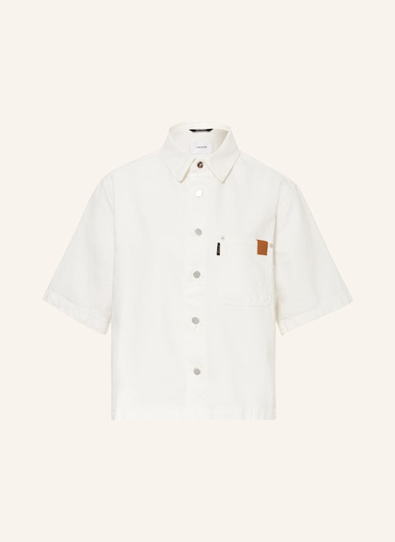 HAIKURE Jeansbluse OLIVE WEISS