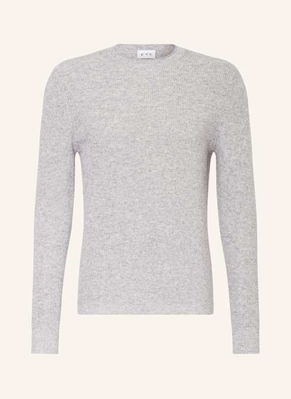 FTC CASHMERE Pullover mit Cashmere GRAU