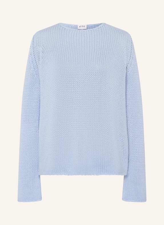 FTC CASHMERE Pullover mit Cashmere HELLBLAU
