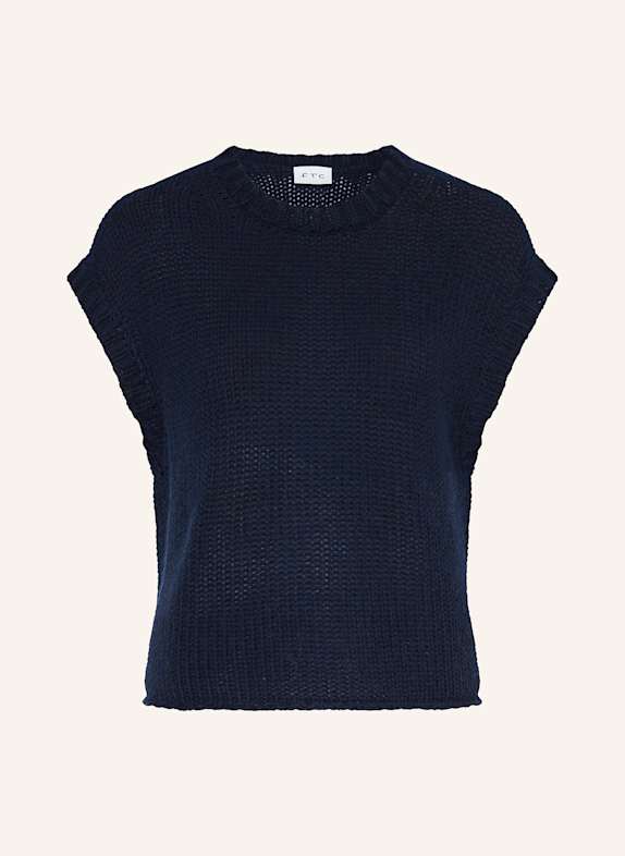 FTC CASHMERE Pullunder mit Cashmere DUNKELBLAU
