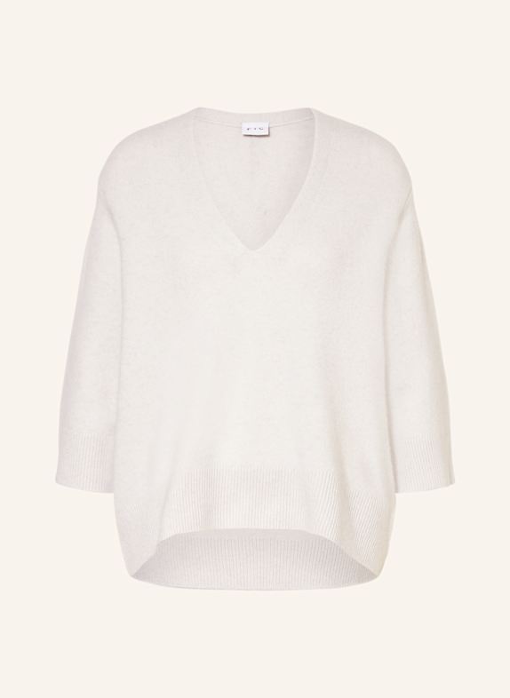 FTC CASHMERE Strickshirt aus Cashmere HELLGRAU