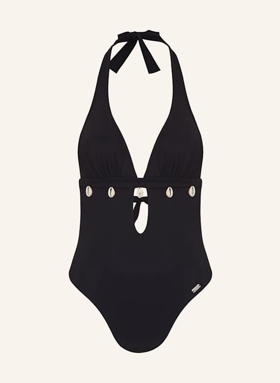 BANANA MOON Neckholder-Badeanzug  SHELLINA BLACK SCHWARZ