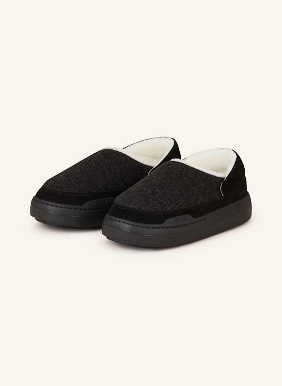 MOON BOOT Pantoletten PARK CLOG FELT DUNKELGRAU