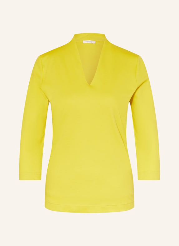 efixelle Shirt mit 3/4-Arm NEONGELB