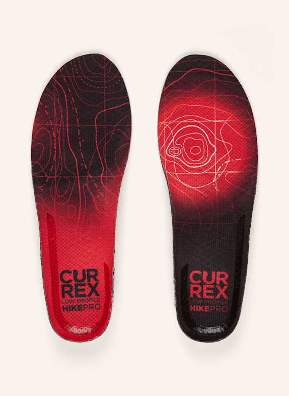 CURREX Einlegesohlen HIKEPRO™ LOW ROT/ SCHWARZ