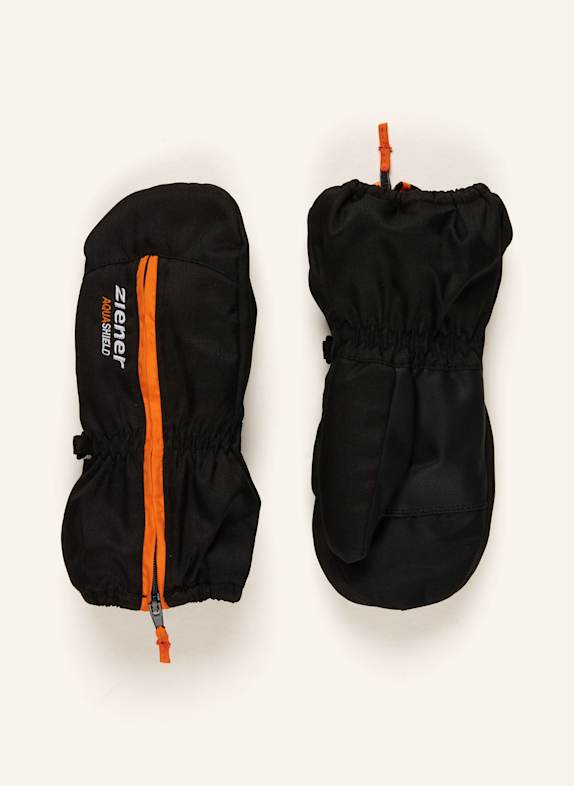 Ziener Skihandschuhe LANGELO AS® MINIS SCHWARZ/ ORANGE