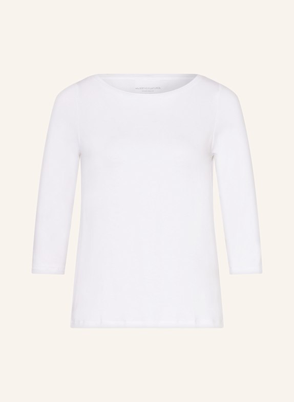 MAJESTIC FILATURES Shirt mit 3/4-Arm WEISS