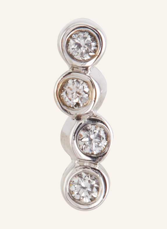 ariane ernst Stud earrings THE ONE STUD NO.4 in 18-karat white gold with diamonds SILVER/ WHITE
