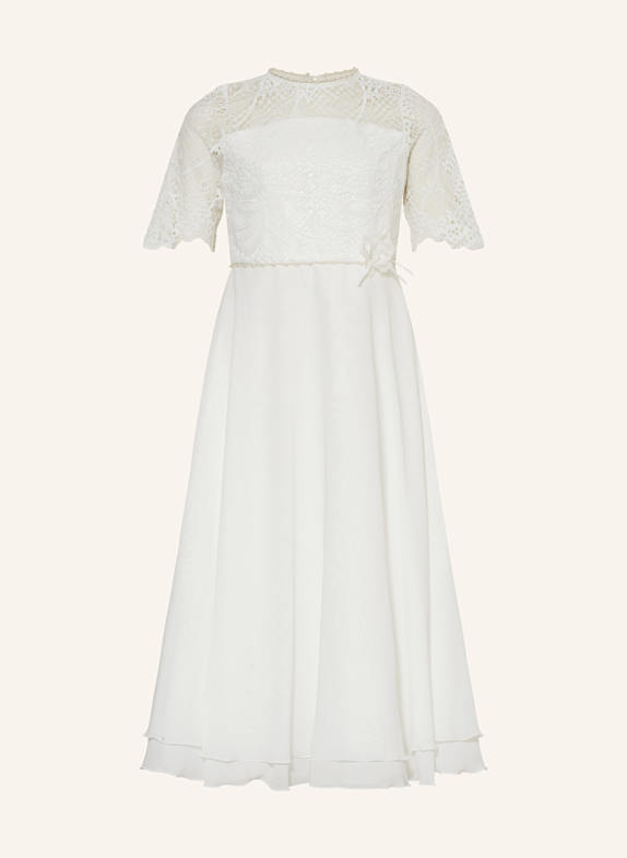 MONNY Cocktailkleid mit Schmuckperlen WEISS