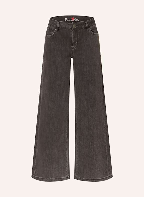 Buena Vista 7/8-Jeans ITALY PALAZZO 9509 black denim