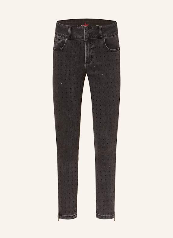 Buena Vista 7/8-Jeans mit Schmucksteinen 9227 black studs