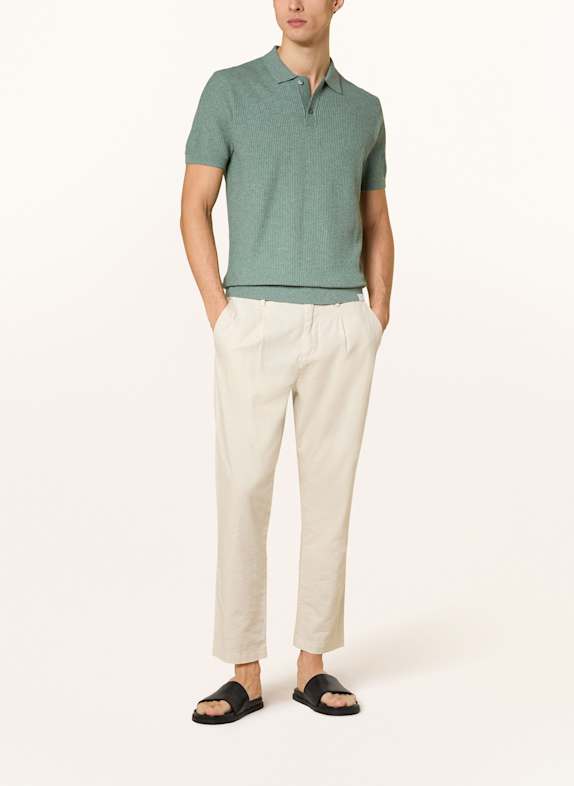 NOWADAYS Tricou polo din tricot VERDE ÎNCHIS