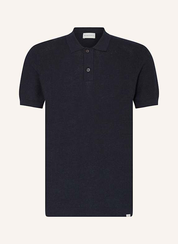 NOWADAYS Strick-Poloshirt DUNKELBLAU