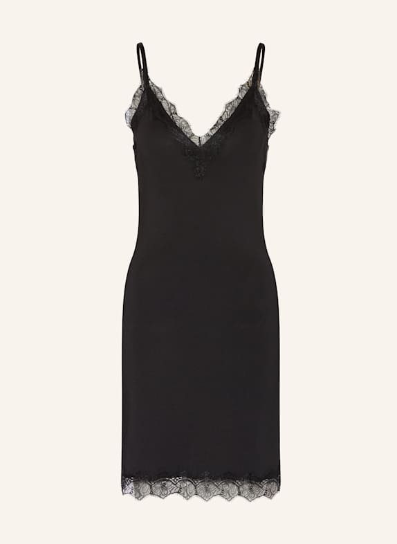 rosemunde Kleid BILLIE mit Spitzenbesatz SCHWARZ