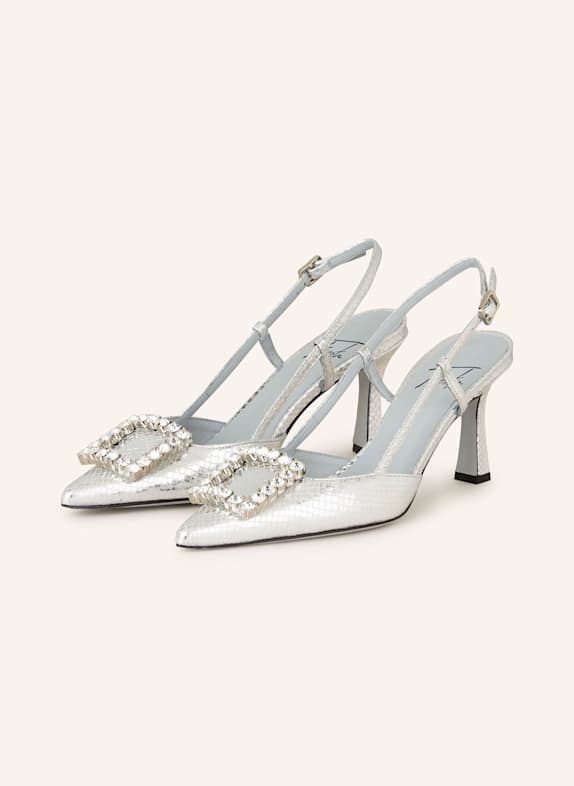 FESTA Slingpumps CAMPBELL SILBER