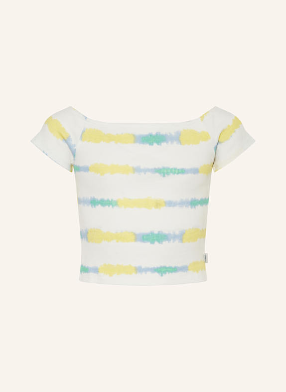 GARCIA T-Shirt WEISS/ GELB/ HELLBLAU