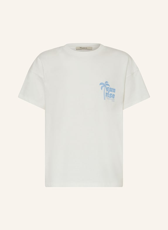 GARCIA T-Shirt WEISS/ HELLBLAU