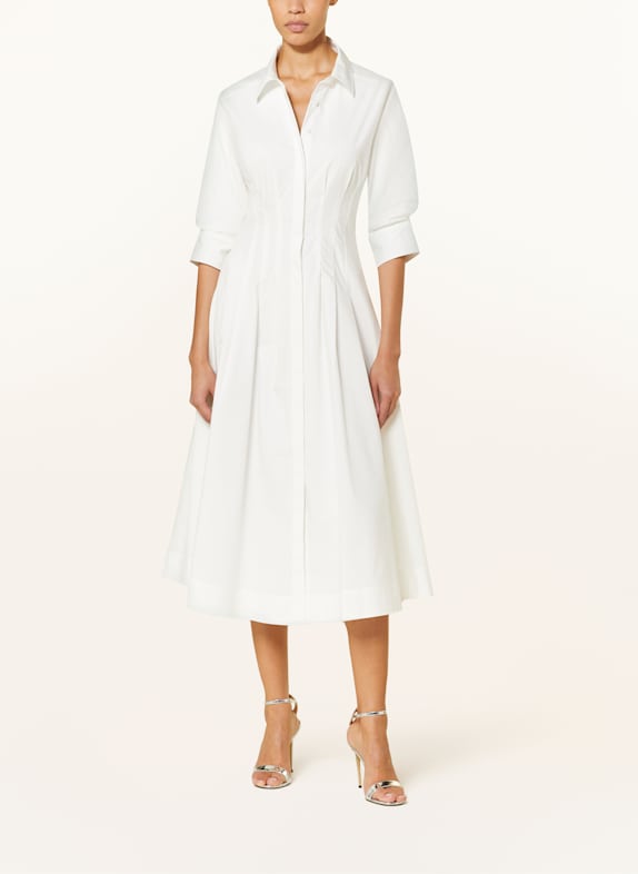 SIMKHAI Hemdblusenkleid JAZZ mit 3/4-Arm WEISS