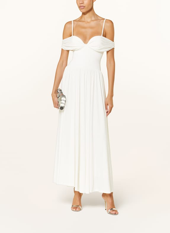 SIMKHAI Cocktailkleid AMARANTHA im Materialmix WEISS