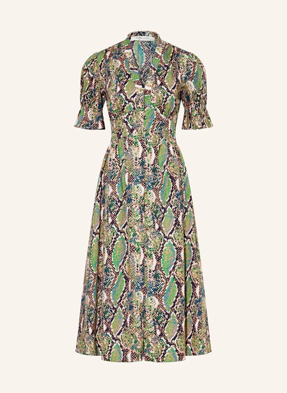 DIANE VON FURSTENBERG Kleid ERICA HELLBRAUN/ GRÜN/ DUNKELBRAUN