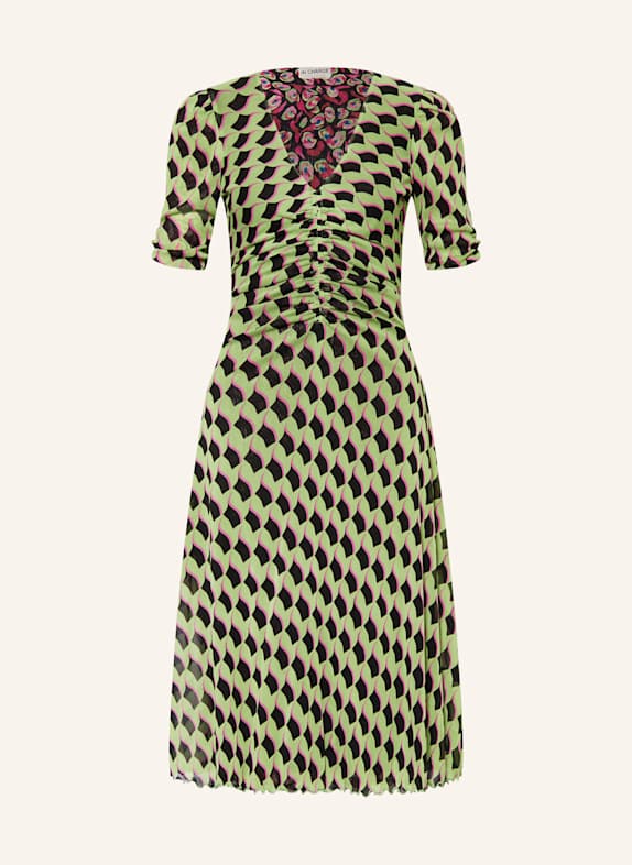 DIANE VON FURSTENBERG Etuikleid KOREN zum Wenden FUCHSIA/ GRÜN/ SCHWARZ