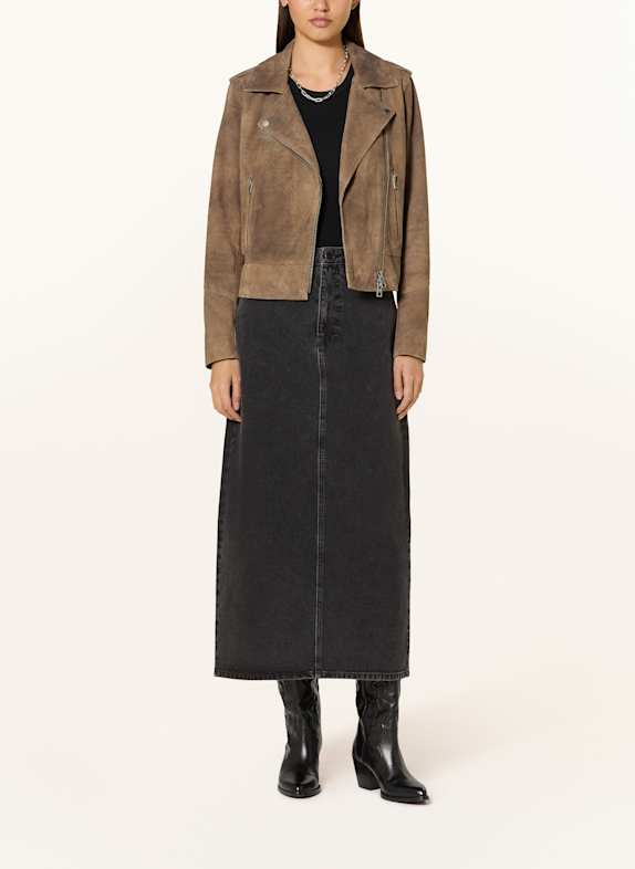 OAKWOOD Lederjacke BRAUN