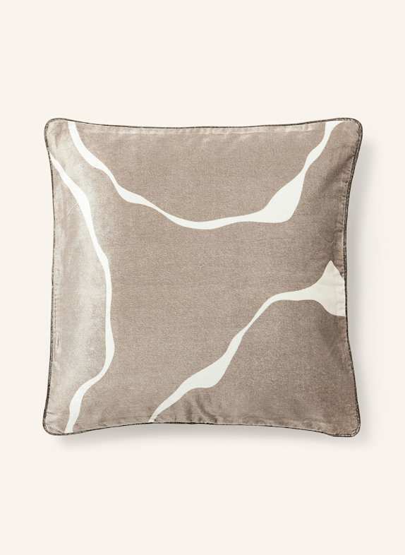 Westwing Collection Dekokissenhülle SERAPHINA aus Samt WEISS/ BRAUN