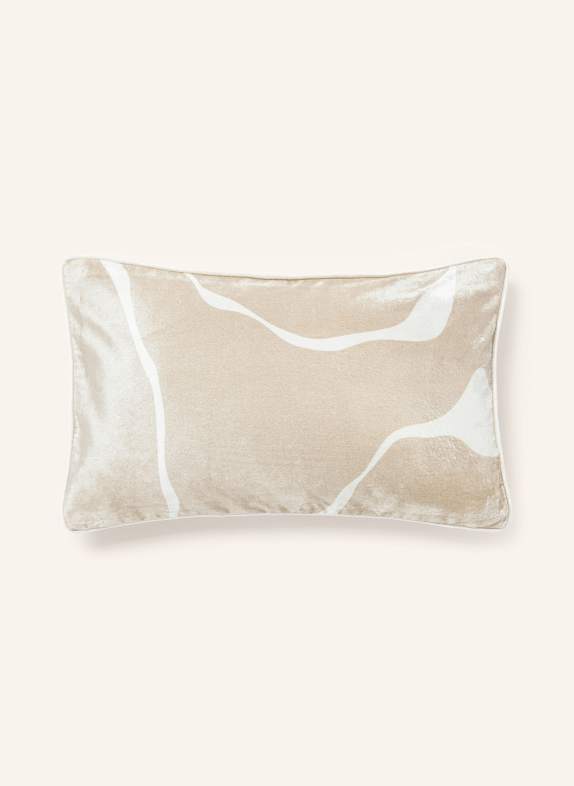 Westwing Collection Dekokissenhülle SERAPHINA aus Samt CREME/ WEISS