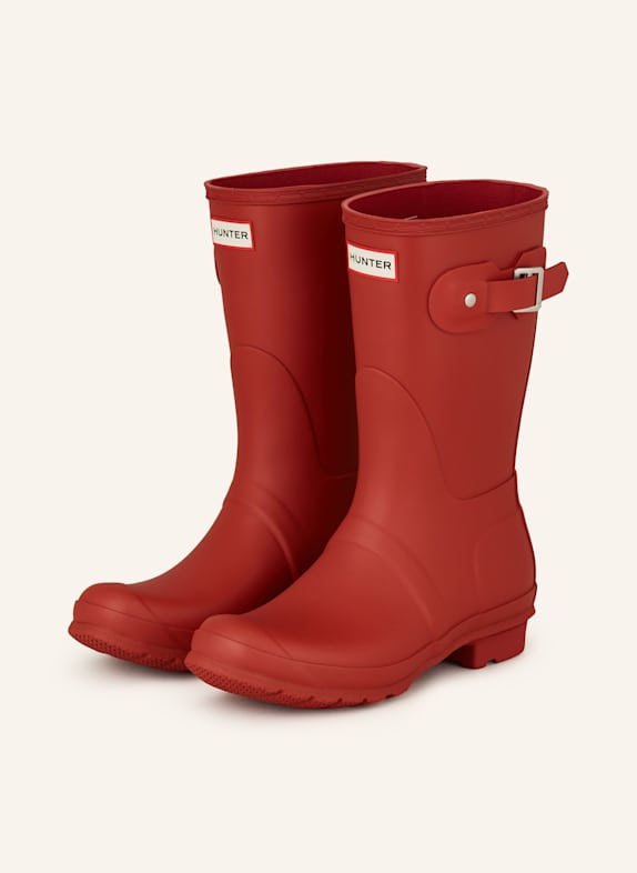 HUNTER Gummistiefel ORIGINALS SHORT ROT