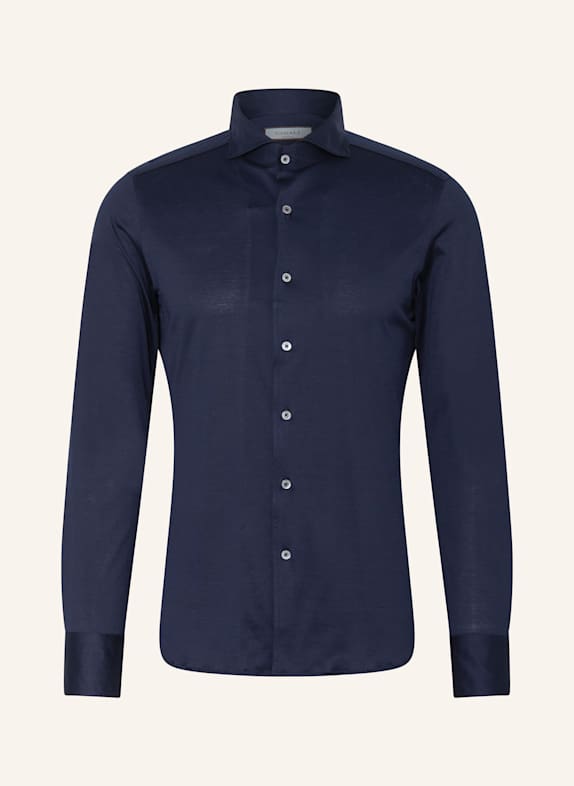 CANALI Chemise en jersey coupe slim BLEU FONCÉ