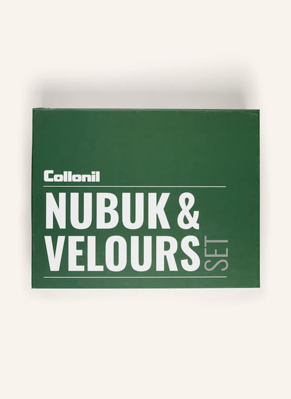 Collonil 5-piece Shoe care set NUBUK & VELOURS DARK GREEN