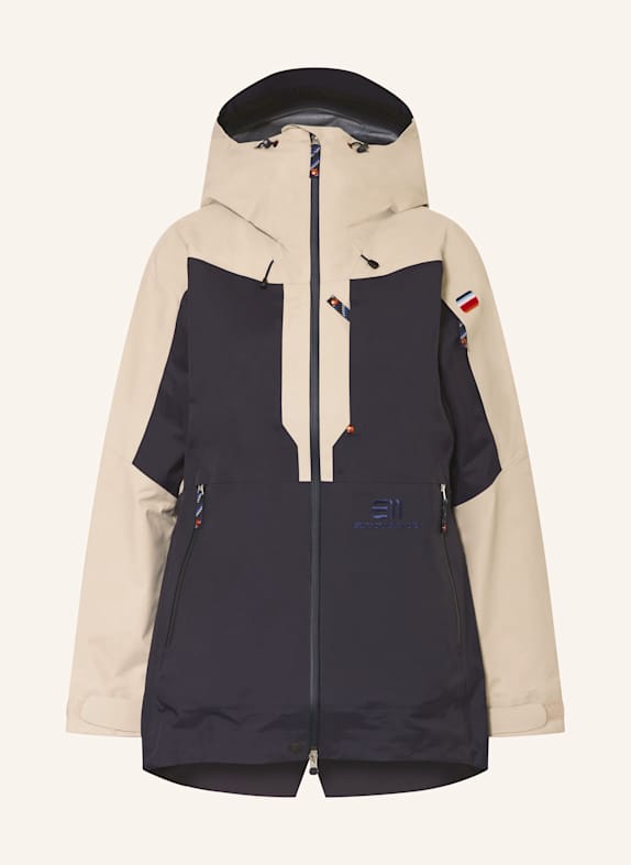 state of elevenate Daunen-Skijacke LA REINE DUNKELBLAU/ BEIGE