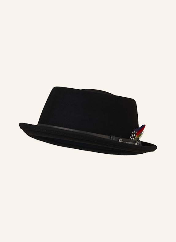 STETSON Hat PORK PIE BLACK