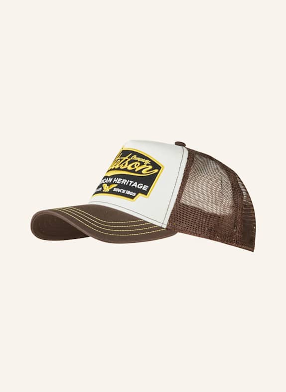 STETSON man hat in wool BROWN/ ECRU/ DARK YELLOW