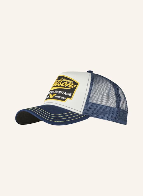STETSON man hat in wool DARK BLUE/ ECRU/ DARK YELLOW