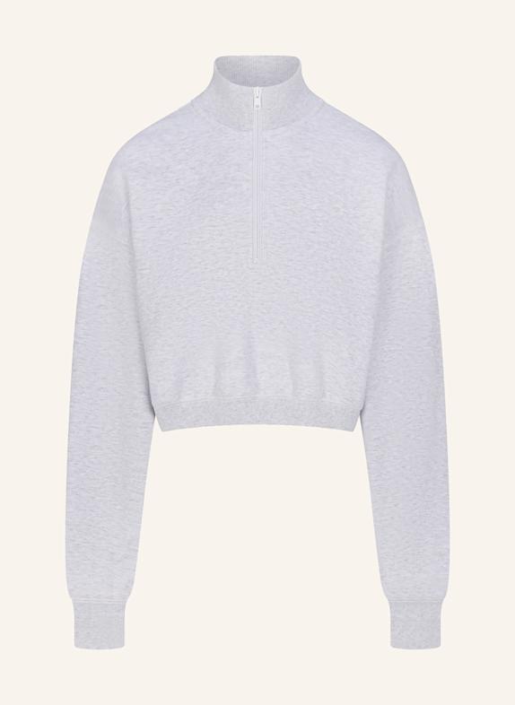 SKIMS Lounge-Sweatshirt COTTON FLEECE LIGHT HEATHER GREY
