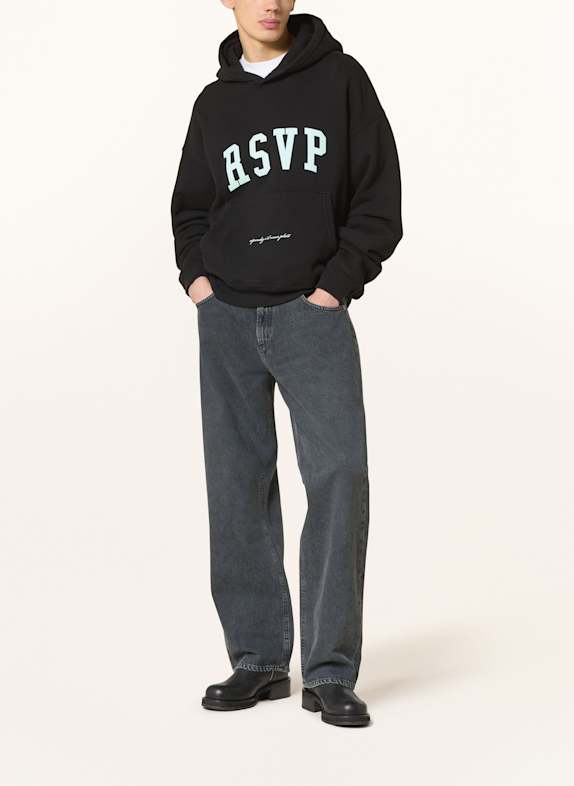 RSVP GALLERY Hoodie EASTON ZWART / MINT