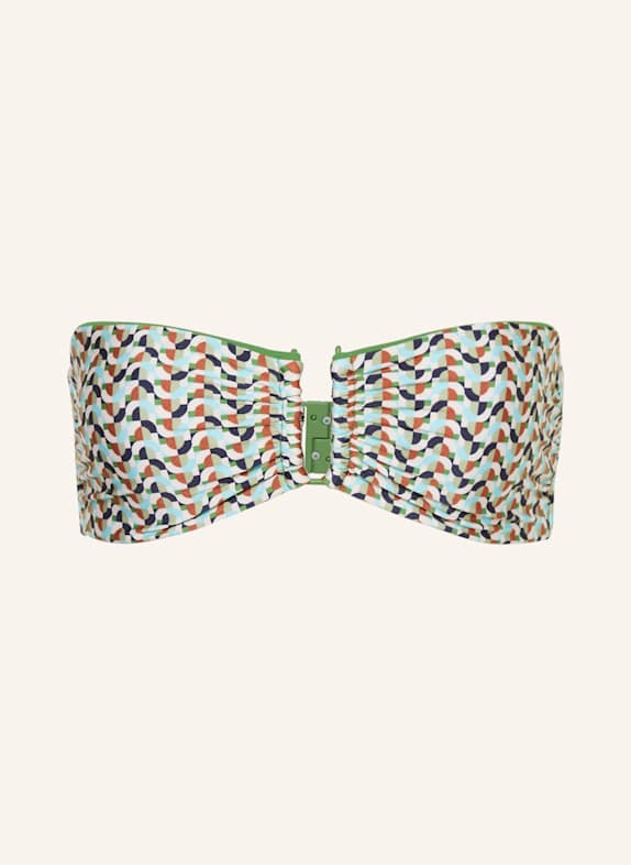 JETS Australia Bandeau-Bikini-Top ACACIA HELLGRÜN/ TÜRKIS/ DUNKELBLAU