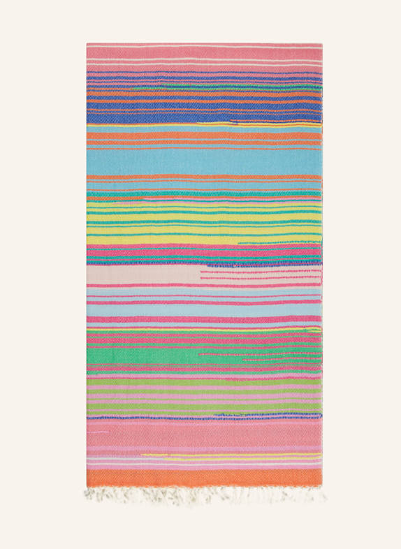 Mouleta Cashmere-Schal ORANGE/ ROSA/ HELLGRÜN